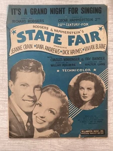 It’s A Grand Night For Singing 1945 Roger’s & Hammerstein’s State Fair Noten - Bild 1 von 4