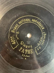 Disque Pathe 4000 4077 Hymne Norvégien Et Hymne Français La Marseillaise - Imagen 1 de 2