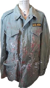 VNTG 60s M-65 Field Jacket Vietnam Era Cold Weather US Army Coat Sz M/L OG-107 - Picture 1 of 24