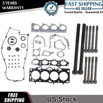 Cylinder Head Gasket Set w/ Head Bolts for Hyundai Elantra Kia Spectra Soul 2.0L - Image 1 of 4