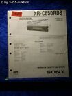 Sony Service Manual XR C650RDS Cassette Car Stereo (#3620)