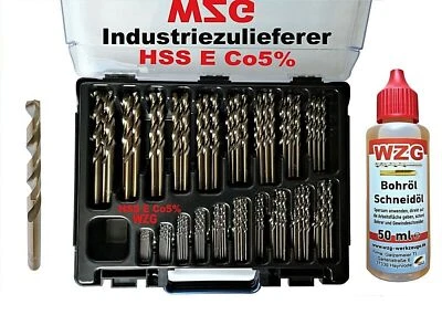 einzelne Spiral Bohrer Metallbohrer Cobaltbohrer HSS E Co5% V2A 4A  1-15mm WZG - Bild 1 von 4