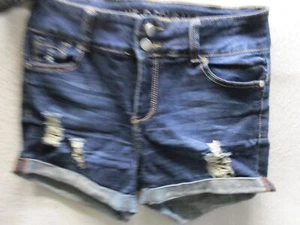 banana republic distressed roll cuffed shorts sz 7 - Picture 1 of 6