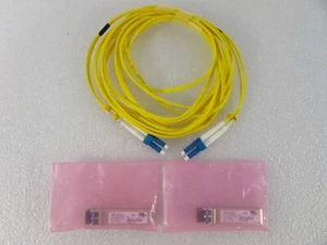 2x QLogic FTLF1429P3BCV-QL 1310NM 16GB 10KM LR SFP+ Transceivers w/Optical Cable - Picture 1 of 10