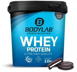 Bodylab24 Whey Protein Pulver, Eiweißpulver, Cookies & Cream, 1 KG - Bild 1 von 7
