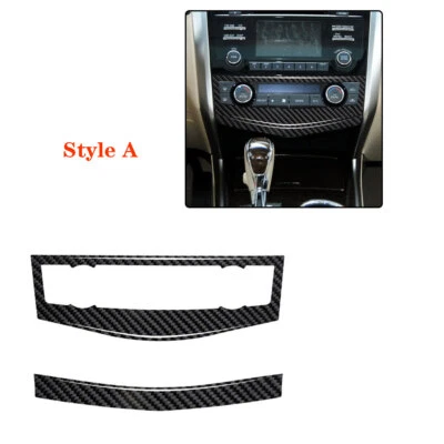 Carbon Fiber Center Console AC Panel Cover Trim For Nissan Altima 2013-15 Type A - Изображение 1 из 4