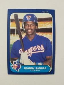 RUBEN SIERRA 1986 FLEER UPDATE BASEBALL CARD #U-105 TEXAS RANGERS - Picture 1 of 2