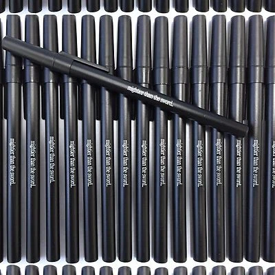 HILDBRANDT Misprint Pens 1000 Ball Point Ink Wholesale Lot Bic Round Stic Style Black Cap