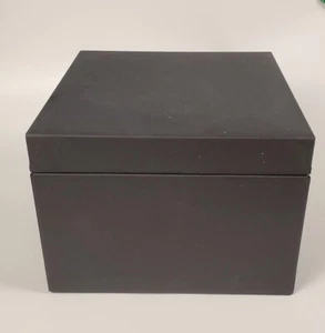 Large Card File Tool Holder Metal Box 8.5” x 8.5” x 6” Black Textured Finish - Picture 1 of 12