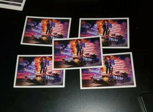 TRUMP TANK STICKERS Lot of 5 Funny Pro Trump Pro AMERICA political humor  - Picture 1 of 10