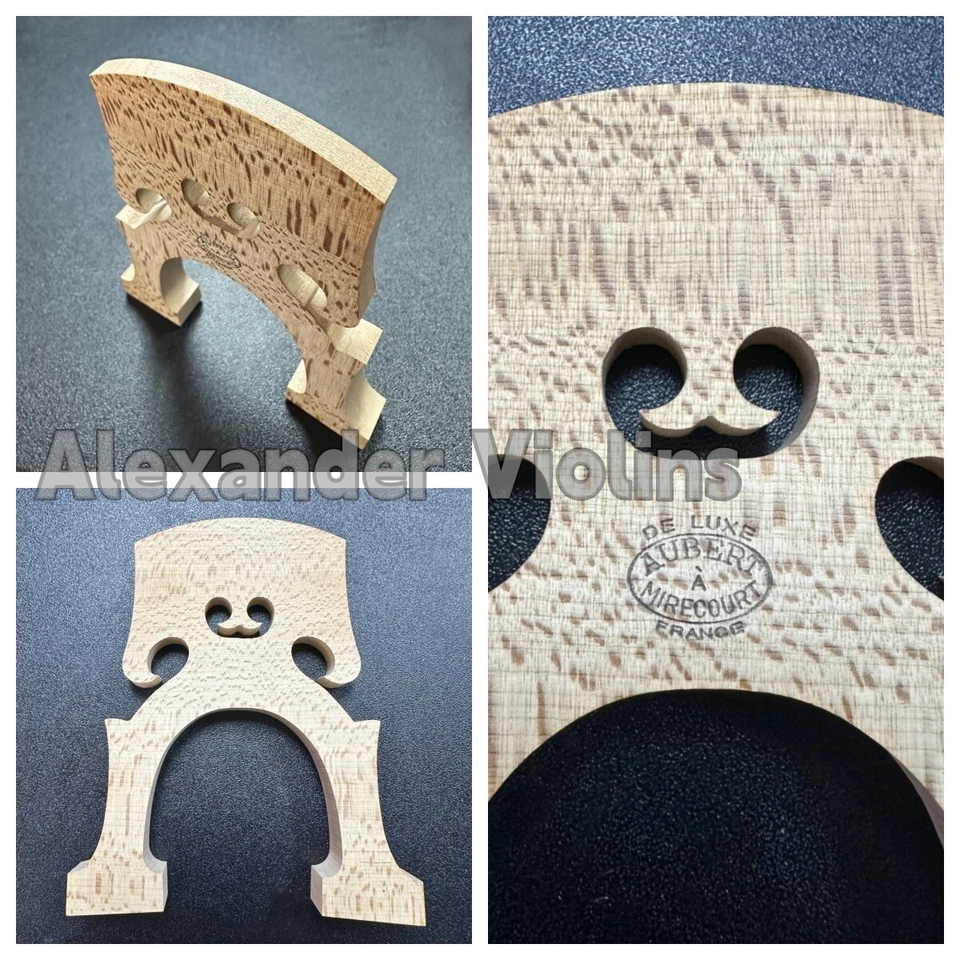 Aubert Cello Bridge  DE LUXE  4/4 Sze Belgian Style ( 90mm-100mm) Fast Shipping - Image 1 of 4