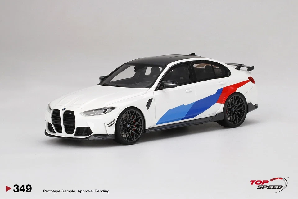 BMW M3 M-PERFORMANCE (G80) ALPINE WHITE - TOPSPEED TS0349 1/18  - Image 1 of 3