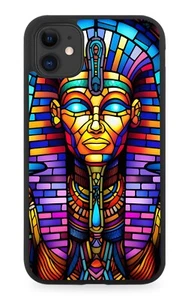 Antigua Momia Tumba Vitral Diseño Windo Goma Teléfono Estuche Egipto Tumbas DD94 - Imagen 1 de 2