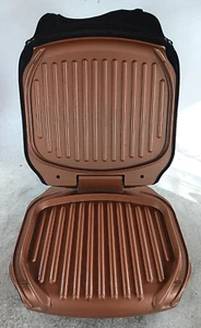 Gotham Steel GSG-001 Cooking Grill Glossy Black Copper Grilling Plates Damaged - Picture 1 of 8