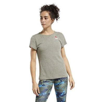 Camiseta Reebok CrossFit XS Verde Atlética ActivChill+Algodón Fitness Entrenamiento Top Foto 1 de 4