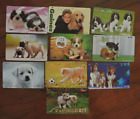 10 NICE JAPAN CARDS OF DOGS & PUPPIES. COLLECTORS ITEMS. NO VALUE. LOT 9