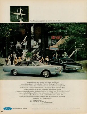 Ford Lincoln Continental Mercury 1967 vintage anuncio impreso antiguo coche automóvil automático Foto 1 de 4