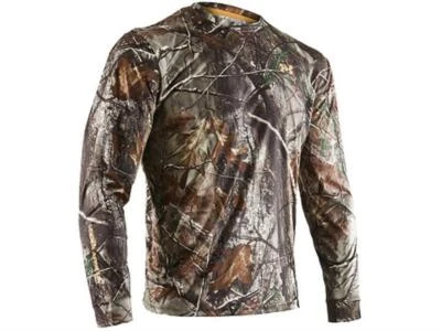 Under Armour Compression Mossy Oak BreakUp Infinity ColdGear OdorControl Shirt S - Image 1 of 2