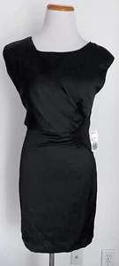NWT! Forever 21 Black Silky Sleeveless Mini Dress, Fully Lined, Small - Picture 1 of 4