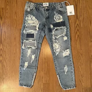 One by One Teaspoon Trashed Free Birds low waist Exteme Distressing Jeans size28 - Picture 1 of 13