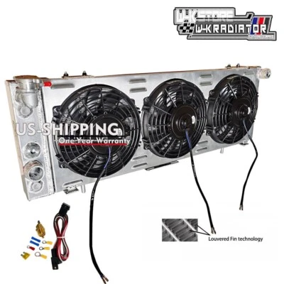 Aluminum Radiator+Shroud Fan For 1984-2001 Jeep Cherokee XJ/Comanche 2.5 2.8 4.0 - Изображение 1 из 4