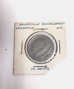Dolgeville New York N.Y. Good For Token Dolgeville Restaurant 10 Cents - Picture 1 of 3