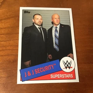 2015 Topps Heritage - J & J Security - WWE Wrestling Card - 74 - Picture 1 of 2