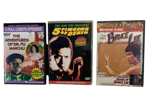 Kung Fu Classic DVD Set Dr. Fu Manchu, Bruce Lee Double Film, 5 Fingers of Death - Bild 1 von 2