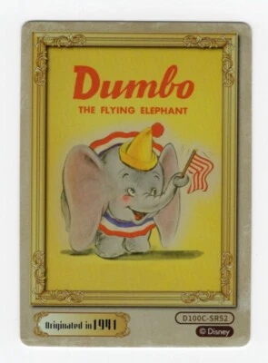 Tarjeta Disney 100 Carnival Series 2023. Base divertida #D100C-SR52 Dumbo Foto 1 de 2