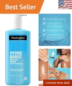 Neutrogena Hydro Boost Body Moisturizing Gel Cream with Hyaluronic Acid, 16 Oz - Picture 1 of 11