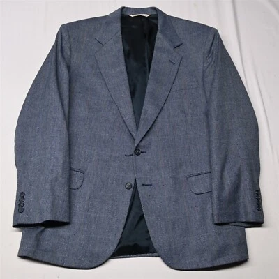 De Colección Stafford 44R Azul Tejido Tweed Hecho en EE. UU. Para Hombres Blazer Traje Chaqueta Abrigo Deportivo Foto 1 de 4