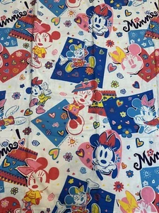 Disney Girls’ Minnie Mouse Twin FLAT FLANNEL Winter Sheet NWOT! - Picture 1 of 7