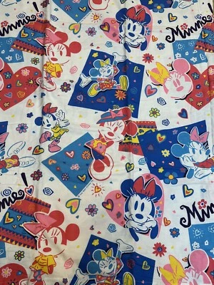 Disney Girls’ Minnie Mouse Twin FLAT FLANNEL Winter Sheet NWOT! - Image 1 of 4