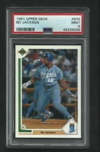 PSA 9 MINT BO JACKSON 1991 UPPER DECK  #545 - Picture 1 of 1