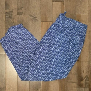 Old Navy Pants Womens L Geometric Pattern Pull On Pockets Light Weight Soft! - Picture 1 of 6