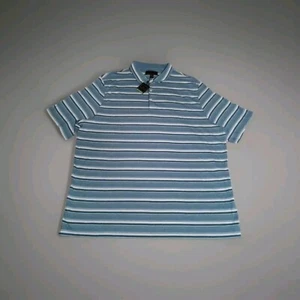 JOS. A. BANK RESERVE Collection Collar Traditional Blue Stripe 2XL Polo New - Picture 1 of 6