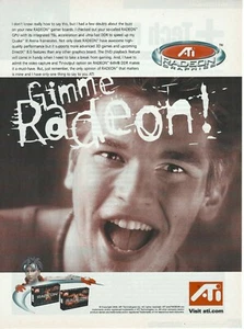 Vintage/Retro ATI Radeon DDR Graphics Card Print Ad Promo 2000 (B) - Picture 1 of 2