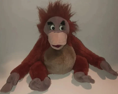 Vintage Disney Store The Jungle Book King Louie Bean Bag Plush Orangutan Cute! Cover