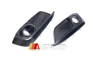 Carbon Fiber Fog Light Cover Surround Air Ducts Set fits 2016-2021 HONDA Civic - Picture 1 of 3