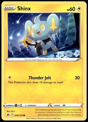 Crown Zenith #040/159 Shinx (40) Pokemon - Image 1 of 2