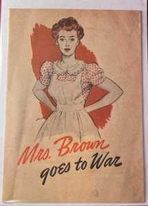 GPO / Department of the / Mrs Brown Goes to War 1943 APPEAL TO AMERICA'S 1st ed - Bild 1 von 1
