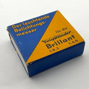 Voigtlander Brilliant Illuminated Exposure Meter leuchtende Belichtungsmesser #1 - Picture 1 of 7