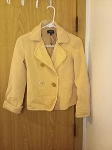 Talbots Damen Petite 4 Zweireiher Creme Blazer Suite Jacke Mantel Arbeit - Bild 1 von 6