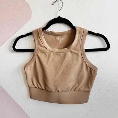 Year of Ours Stretch Bra Oat Beige Sports Bra Activewear Top XS - Image 1 of 4