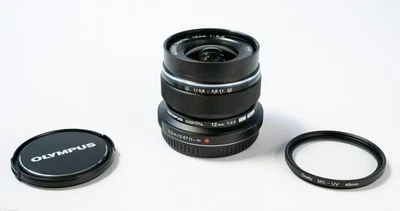Olympus 12mm f2 M.ZUIKO DIGITAL ED Micro Four Thirds Lens - Black - Image 1 of 4