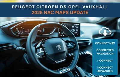 Peugeot Citroen Opel Vauxhall NAC GPS MAPS UPDATE 2025 Connect NAV i-Connect Adv - Image 1 of 2
