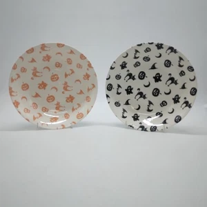 2 x Queen's Churchill Earthenware Halloween Themed Ceramic Dishes - 9" Diameter - Picture 1 of 16