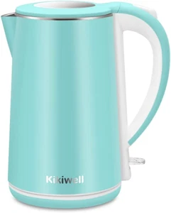 Electric Kettle Stainless Steel for Boiling Water, Double Wall Hot Water Boiler - Picture 1 of 7