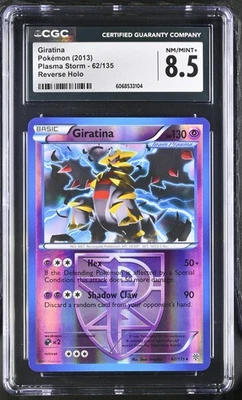 CGC 8.5 Giratina 2013 Plasma Storm 62/135 Reverse Holo Pokemon Card - Image 1 of 2