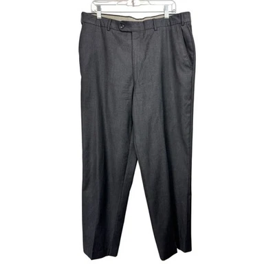 Pantalones de lana John Nordstrom Loro Piana Super 120’s cuatro estaciones gris carbón 36x31 Foto 1 de 4
